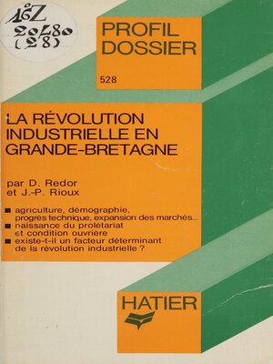 cover image of La Révolution industrielle en Grande-Bretagne